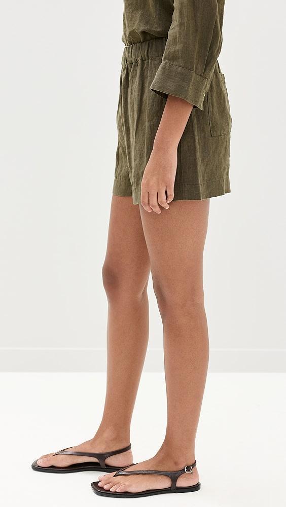 Jenni Kayne Linen Logan Shorts | Shopbop Product Image