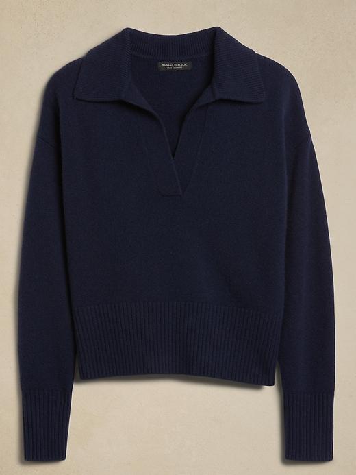 Luna Cashmere Sweater Polo Product Image