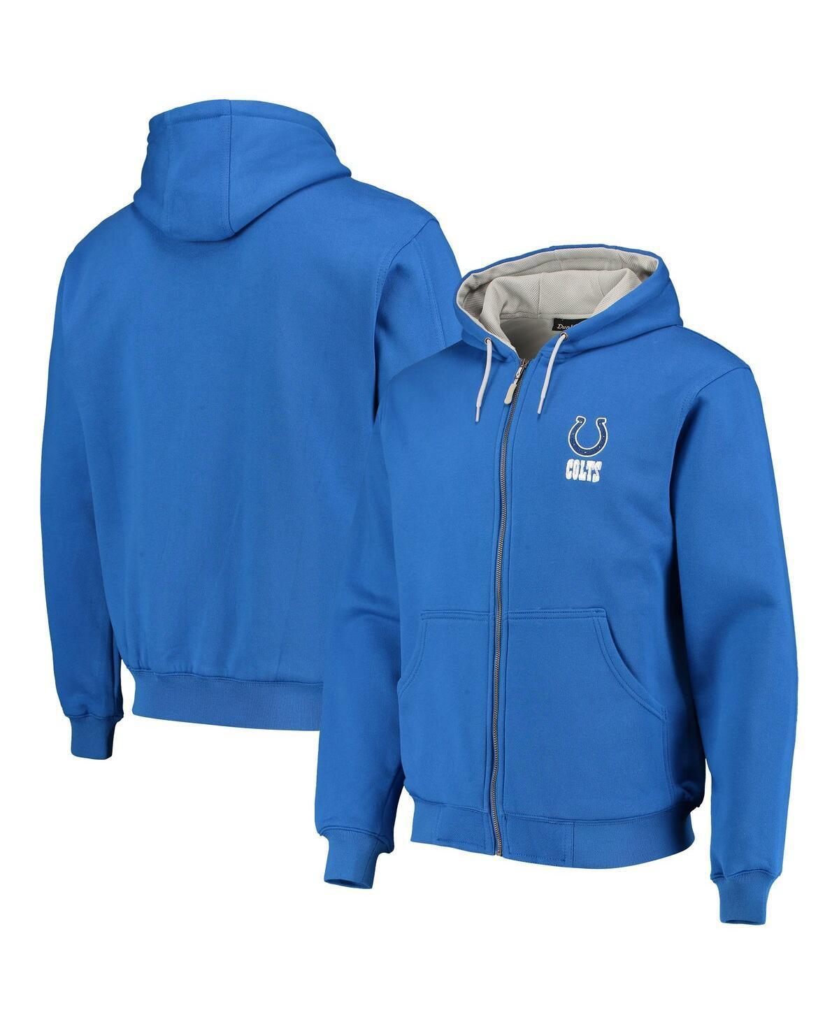 Mens Dunbrooke Royal Indianapolis Colts Craftsman Thermal-Lined Full-Zip Hoodie Product Image