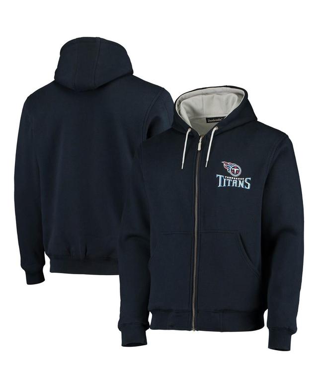 Dunbrooke Mens Navy Tennessee Titans Craftsman Thermal-Lined Full-Zip Hoodie Product Image