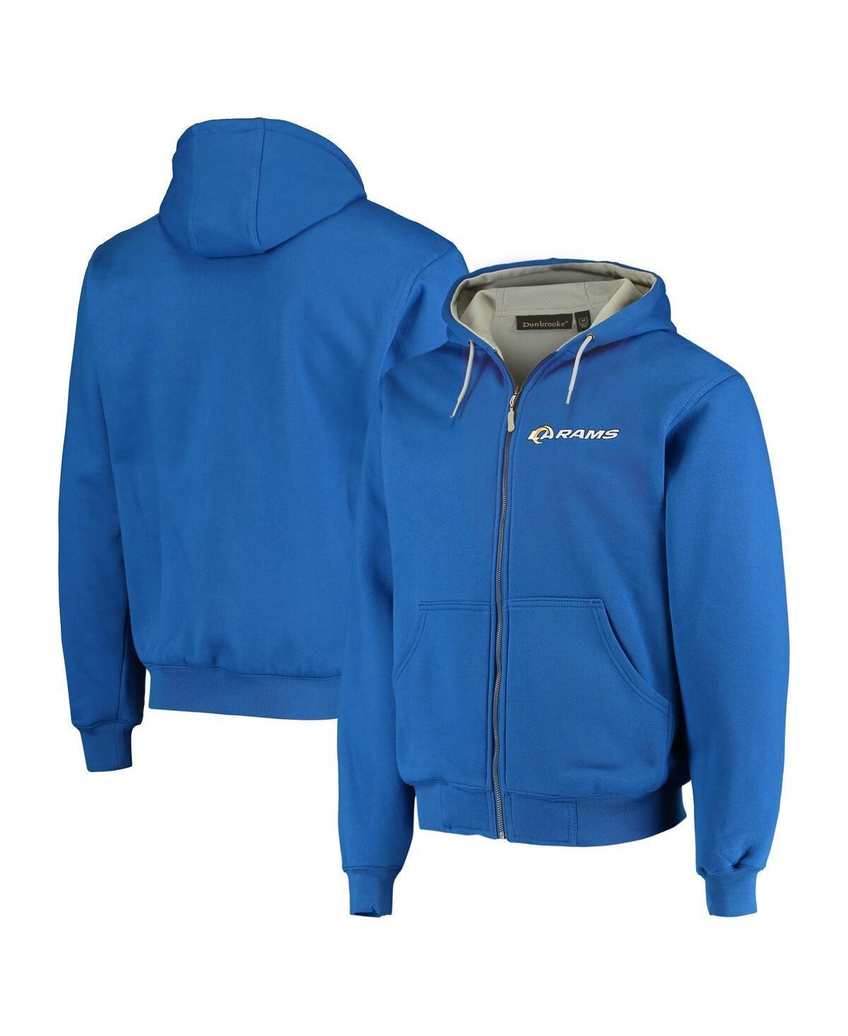 Mens Dunbrooke Royal Los Angeles Rams Craftsman Thermal-Lined Full-Zip Hoodie Product Image