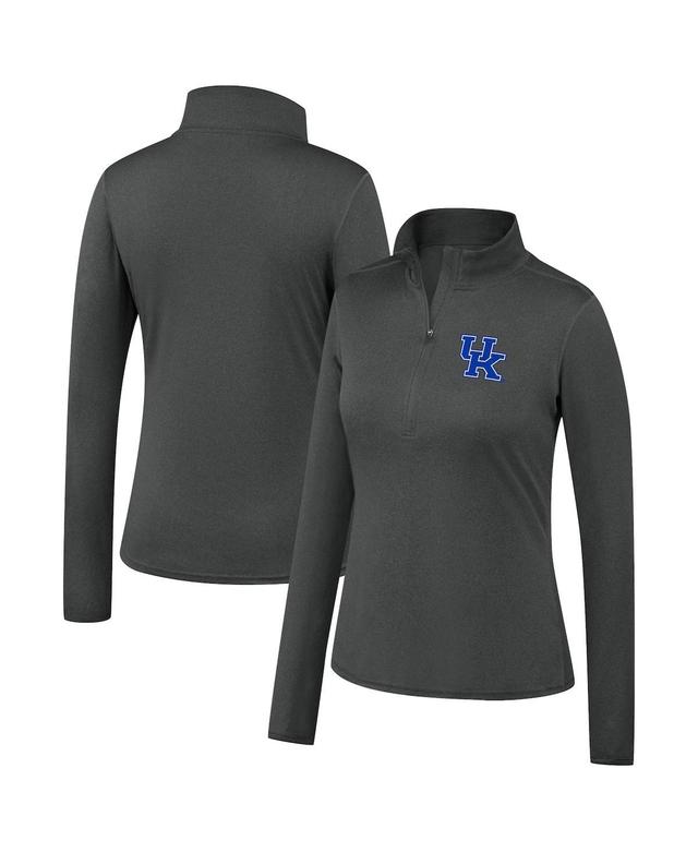 Womens Top of the World Heathered Charcoal Kentucky Wildcats Olympus Half-Zip Jacket Product Image