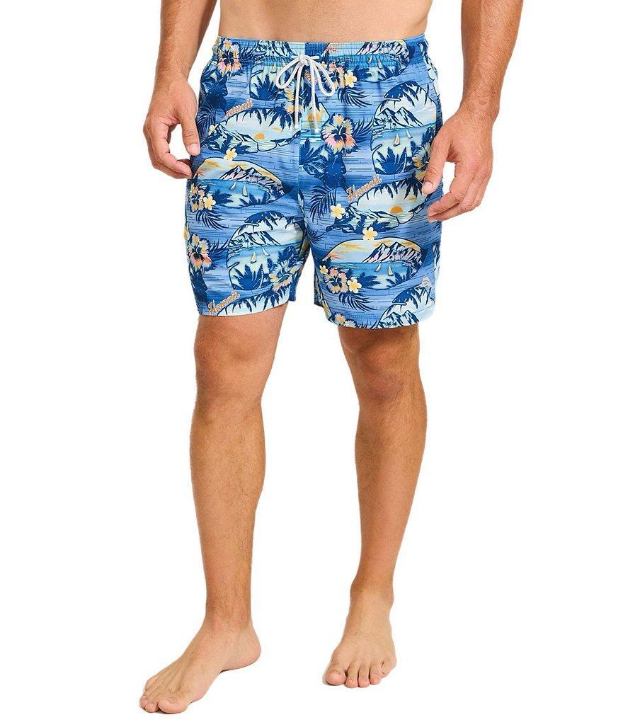 Tommy Bahama Naples Ocean Echoes 6#double; Swim Trunks Product Image