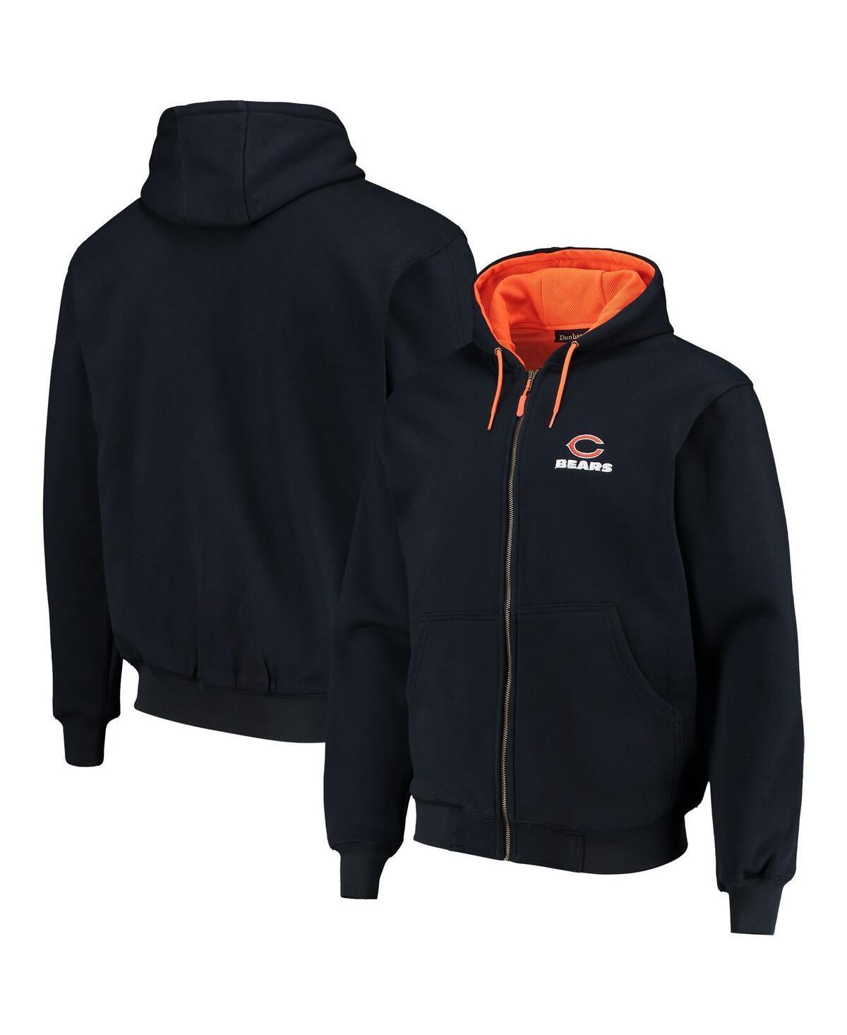 Mens Dunbrooke Navy Chicago Bears Craftsman Thermal-Lined Full-Zip Hoodie Product Image