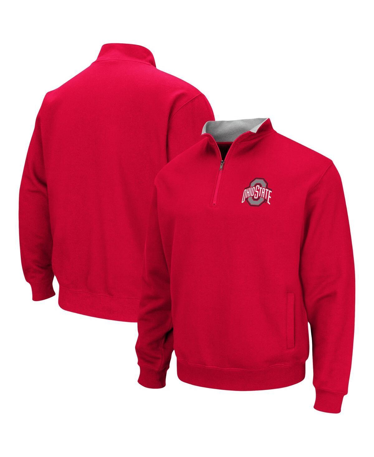 Mens Colosseum Scarlet Ohio State Buckeyes Tortugas Big and Tall Quarter-Zip Jacket Product Image