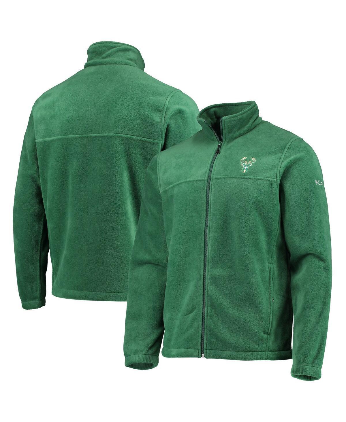 Mens Columbia Milwaukee Bucks Hunter Green Flanker Full-Zip Jacket Product Image