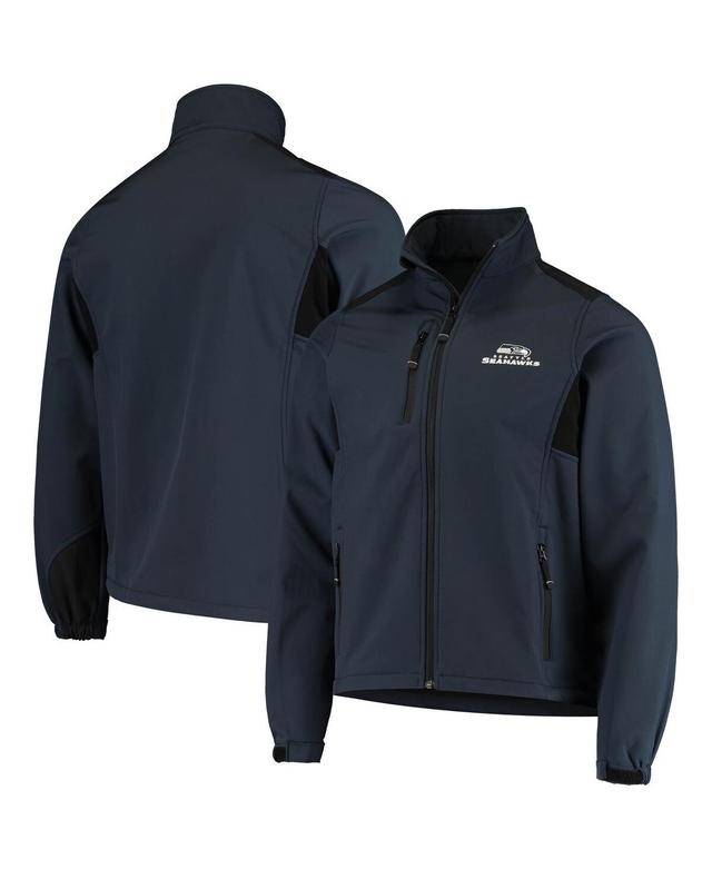 Mens Dunbrooke Navy Seattle Seahawks Circle Softshell Fleece Full-Zip Jacket Product Image