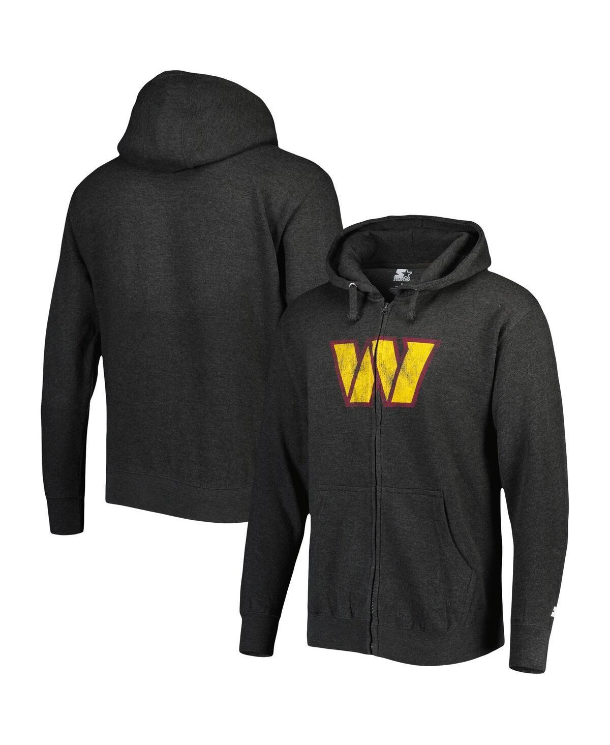 Mens G-III Sports by Carl Banks Heather Charcoal Washington Commanders Perfect Season Full-Zip Hoodie product image