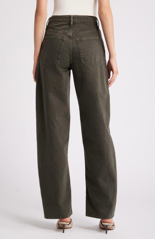 FRAME Long High Rise Barrel Wide Leg Jeans In Serpentine Product Image