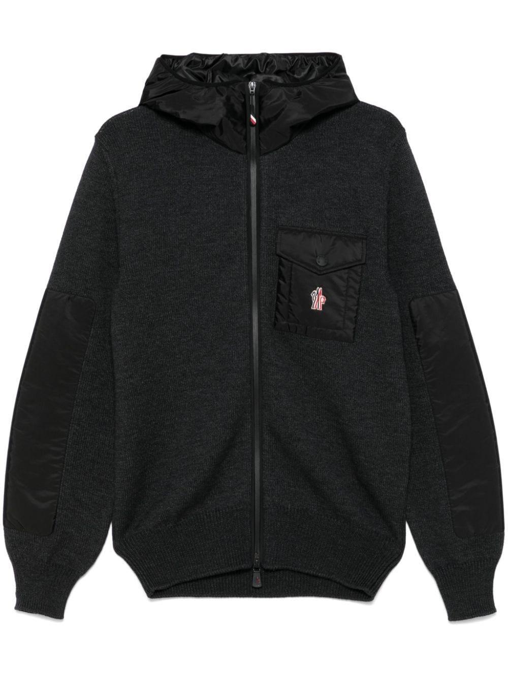 MONCLER Zip-up Hoodie In Grey Product Image