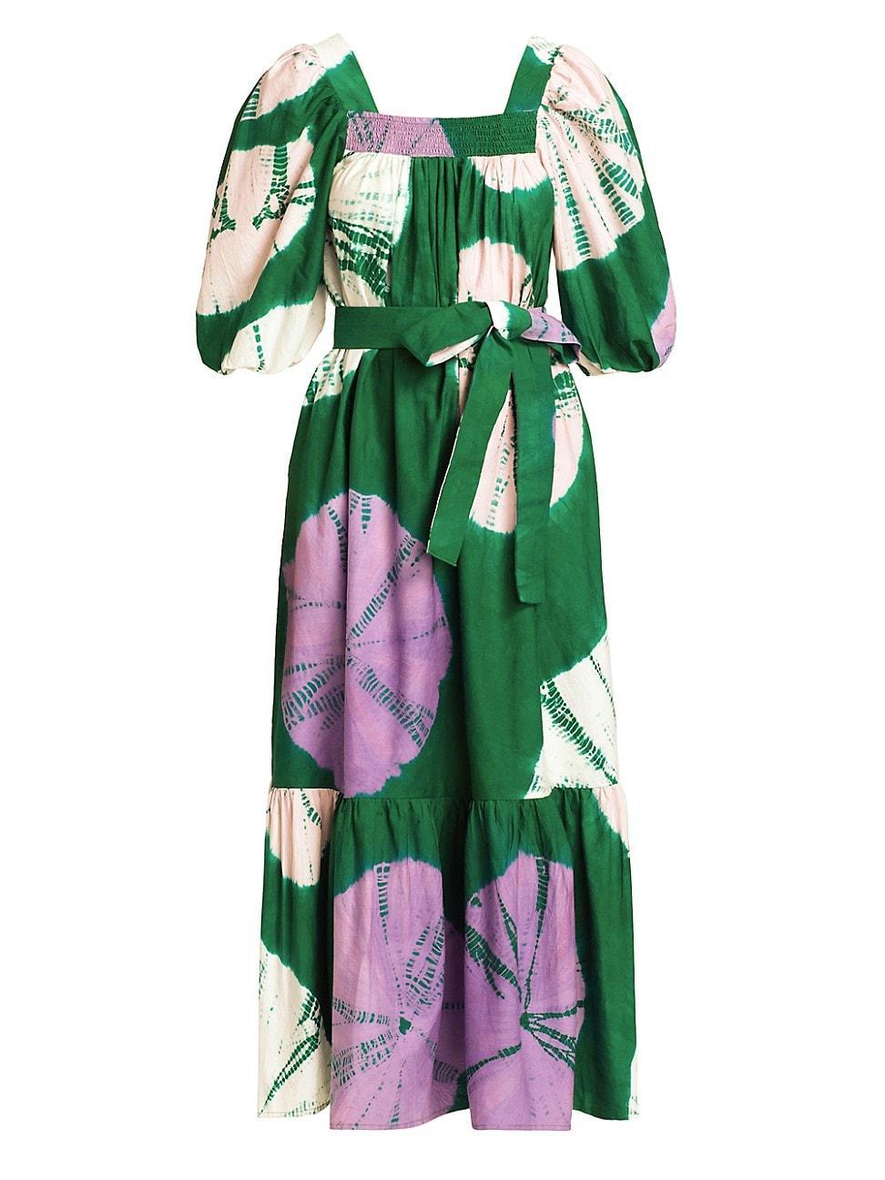 Womens Atila Hand-Dyed Peasant Dress Product Image