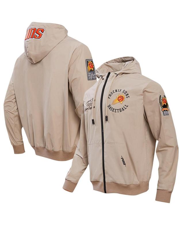 Mens Pro Standard Khaki Phoenix Suns Hybrid Full-Zip Hoodie Product Image