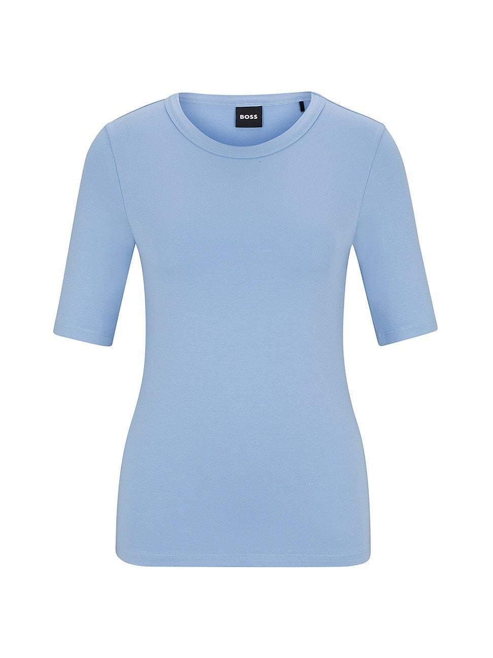 Womens Slim-Fit T-Shirt in a Stretch-Modal Blend Product Image