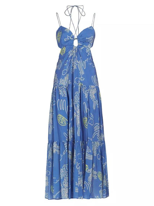 Cassini Floral Keyhole Maxi Dress Product Image