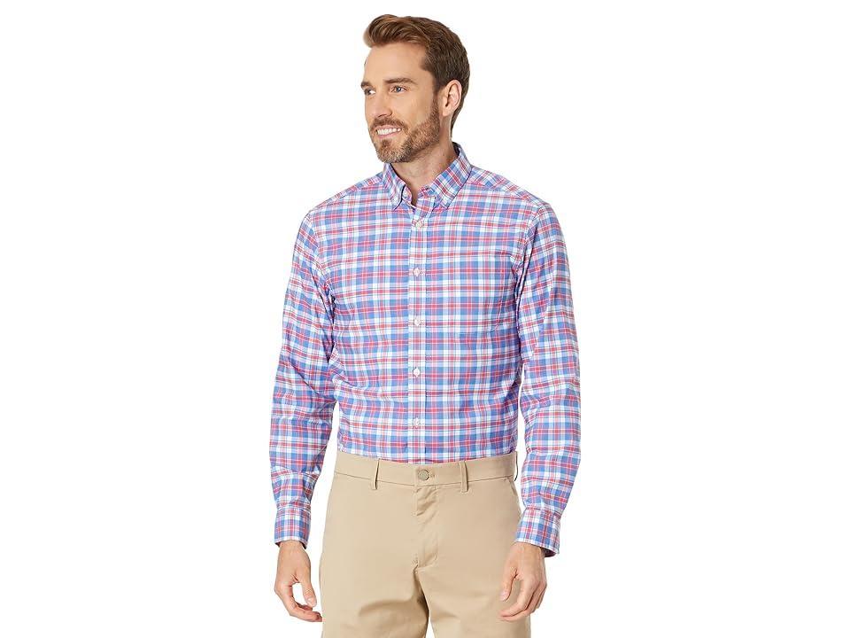 Vineyard Vines Plaid On-The-Go Brrr Shirt (Sailors ) Men's Clothing Product Image