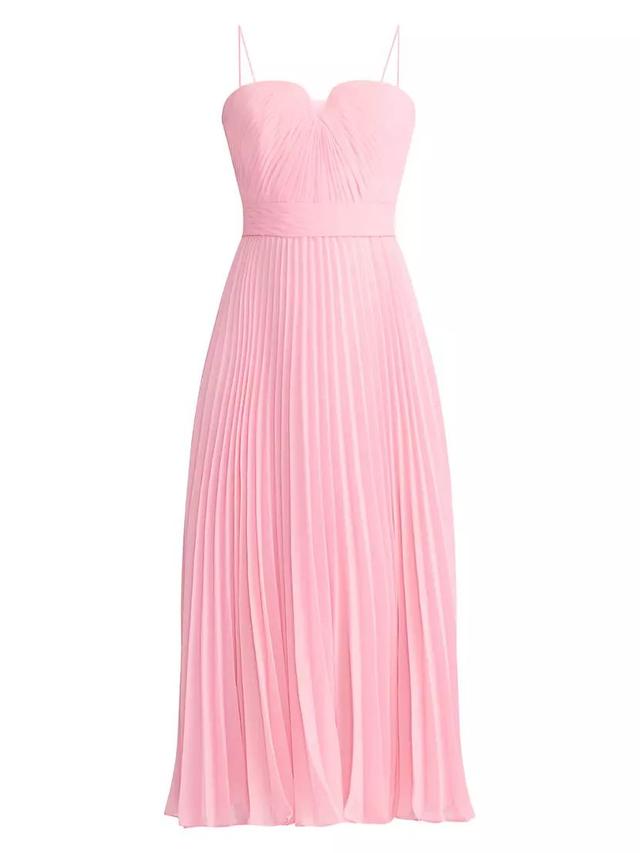 Pleated Chiffon Midi-Dress Product Image