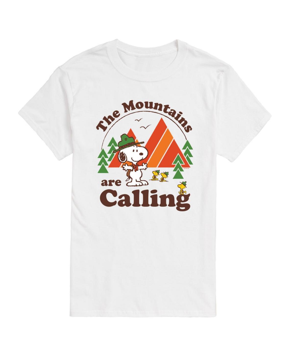 Mens Peanuts Mountains Are Calling Tee Product Image