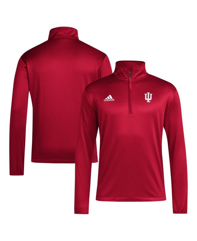 Mens adidas Royal Kansas Jayhawks Coaches Sideline Quarter-Zip Top Product Image