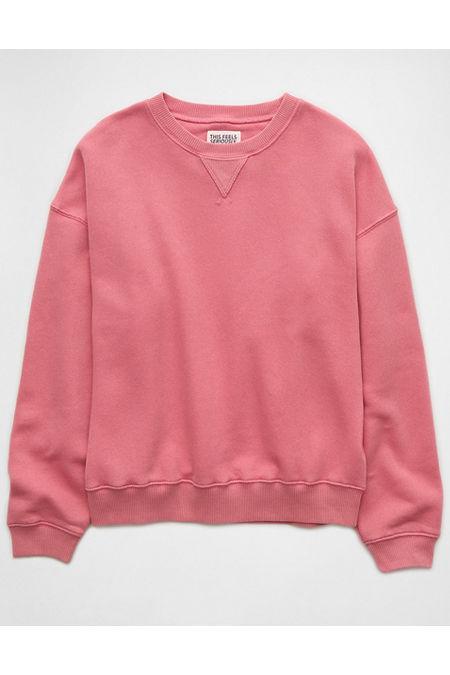 AE Relaxed Crew Neck Sweatshirt Women's Product Image