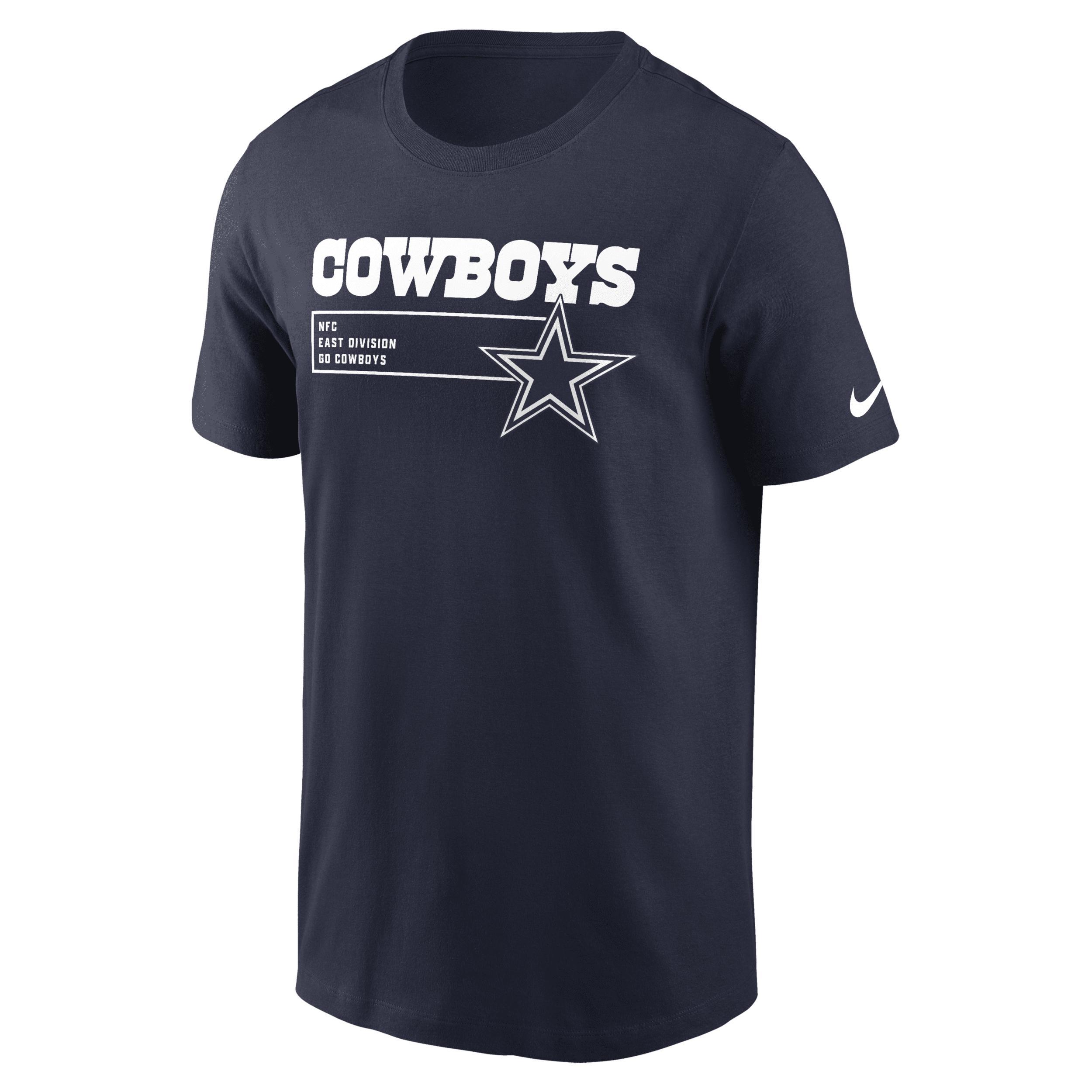 Mens Nike Dallas Cowboys Division Essential T-Shirt Blue Product Image