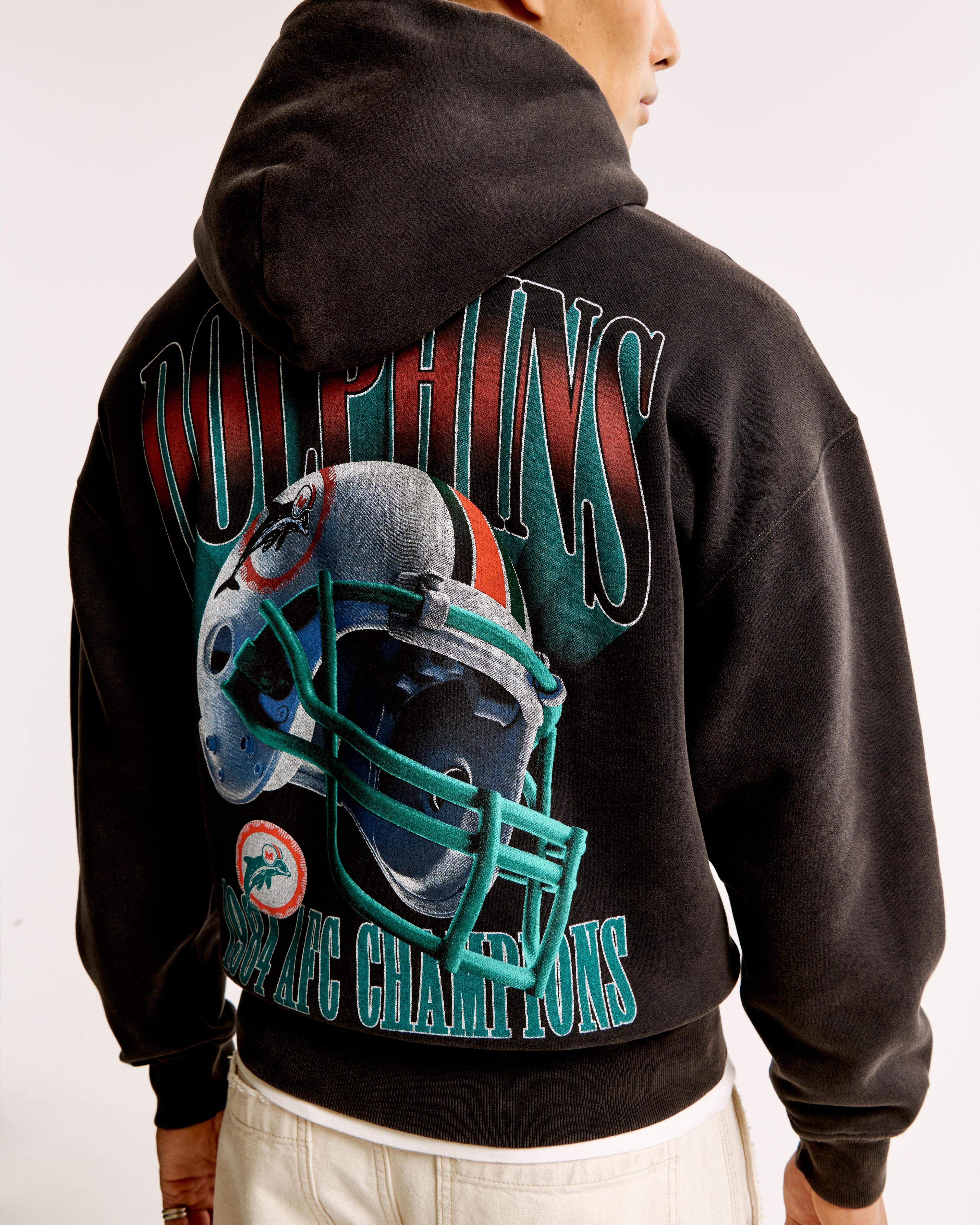 Miami Dolphins Graphic Popover Hoodie Product Image