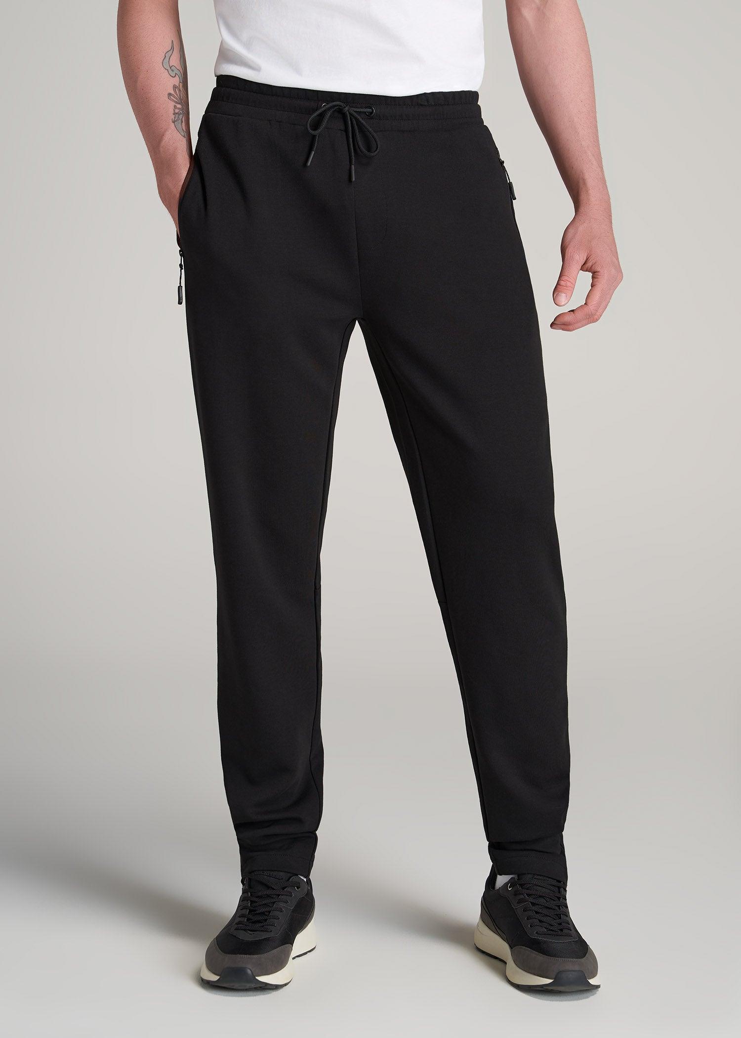 Tall Men's Tech-Knit Zip Joggers in Black product image