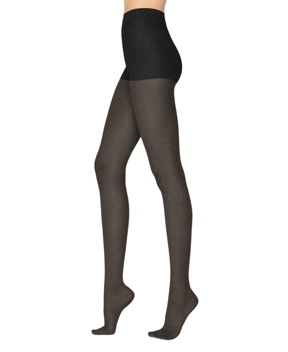 Womens European Made Cross Pattern Tights product image