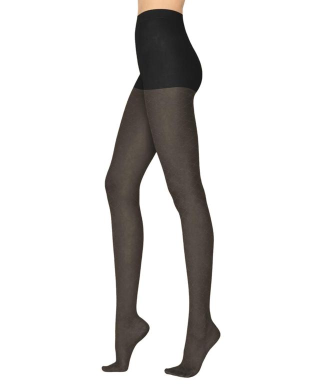 Womens European Made Cross Pattern Tights Product Image