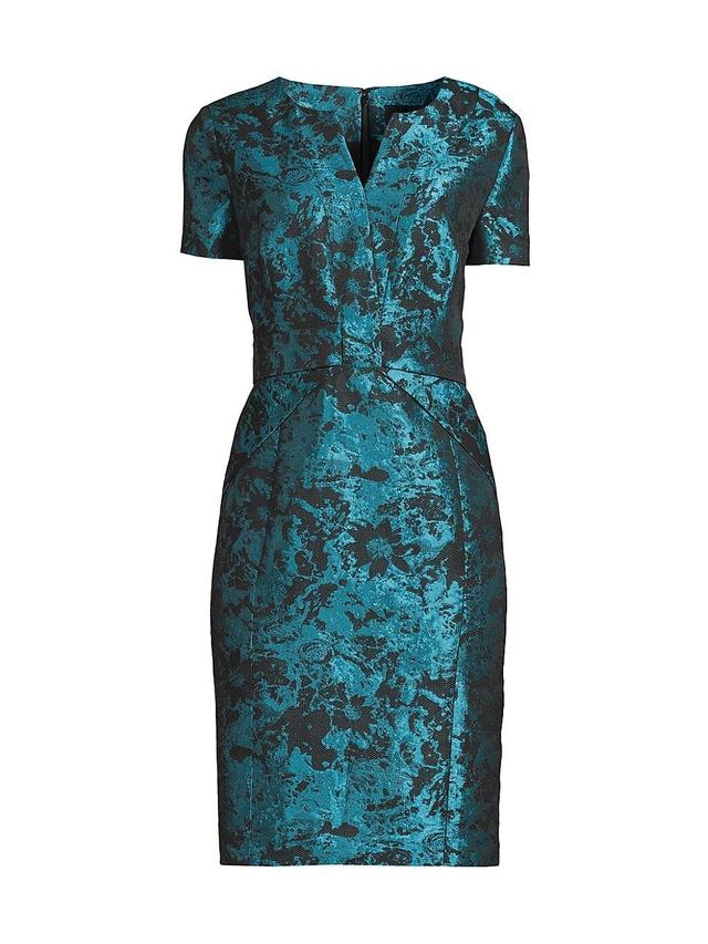 Womens Jacquard Sheath Dress Product Image