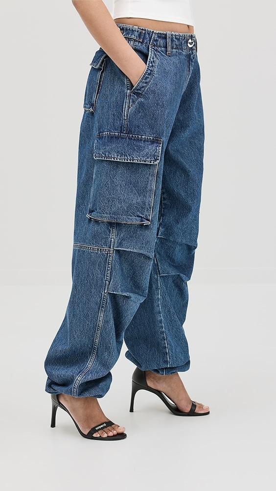 Coperni Denim Wide Leg Cargo Pants | Shopbop Product Image