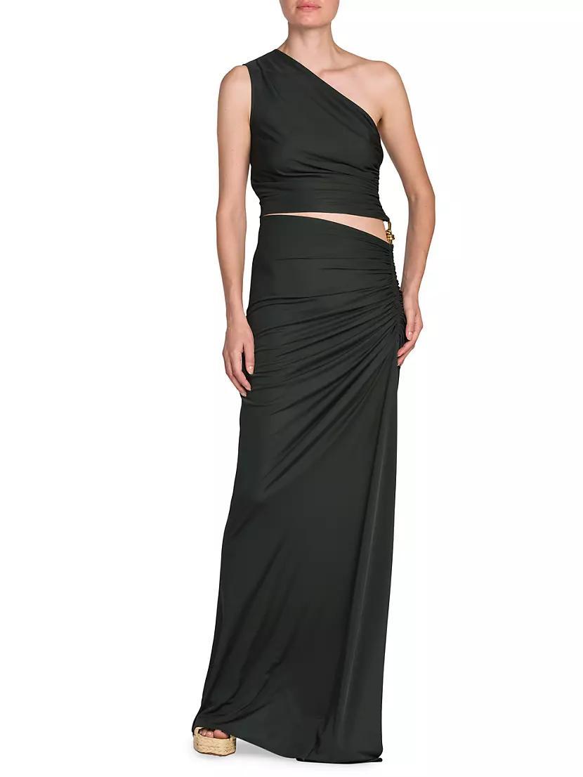 Knotted One-Shoulder Gown Product Image