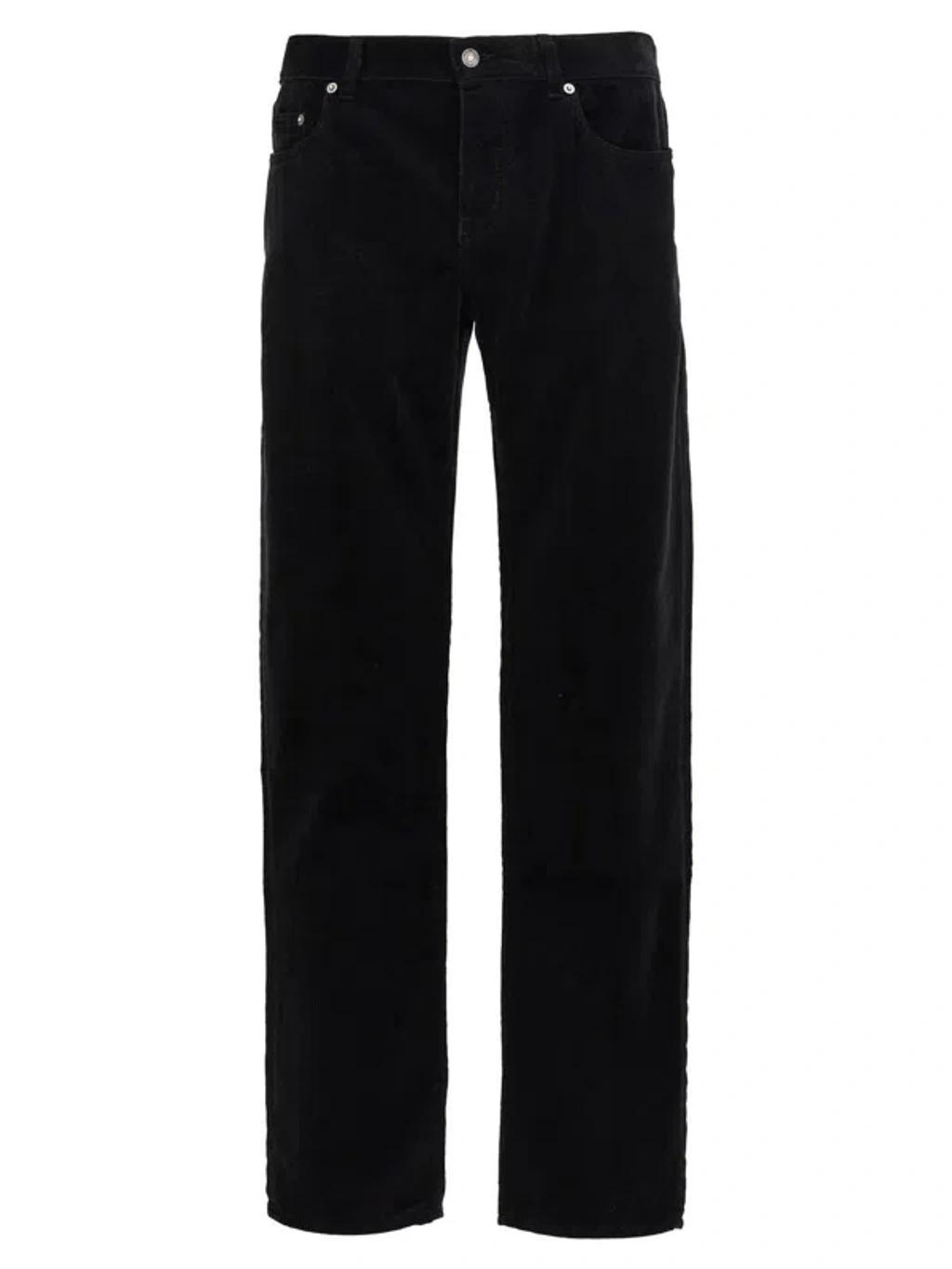 Relaxed Slim-fit Corduroy Pants In Dpfdedblck Product Image