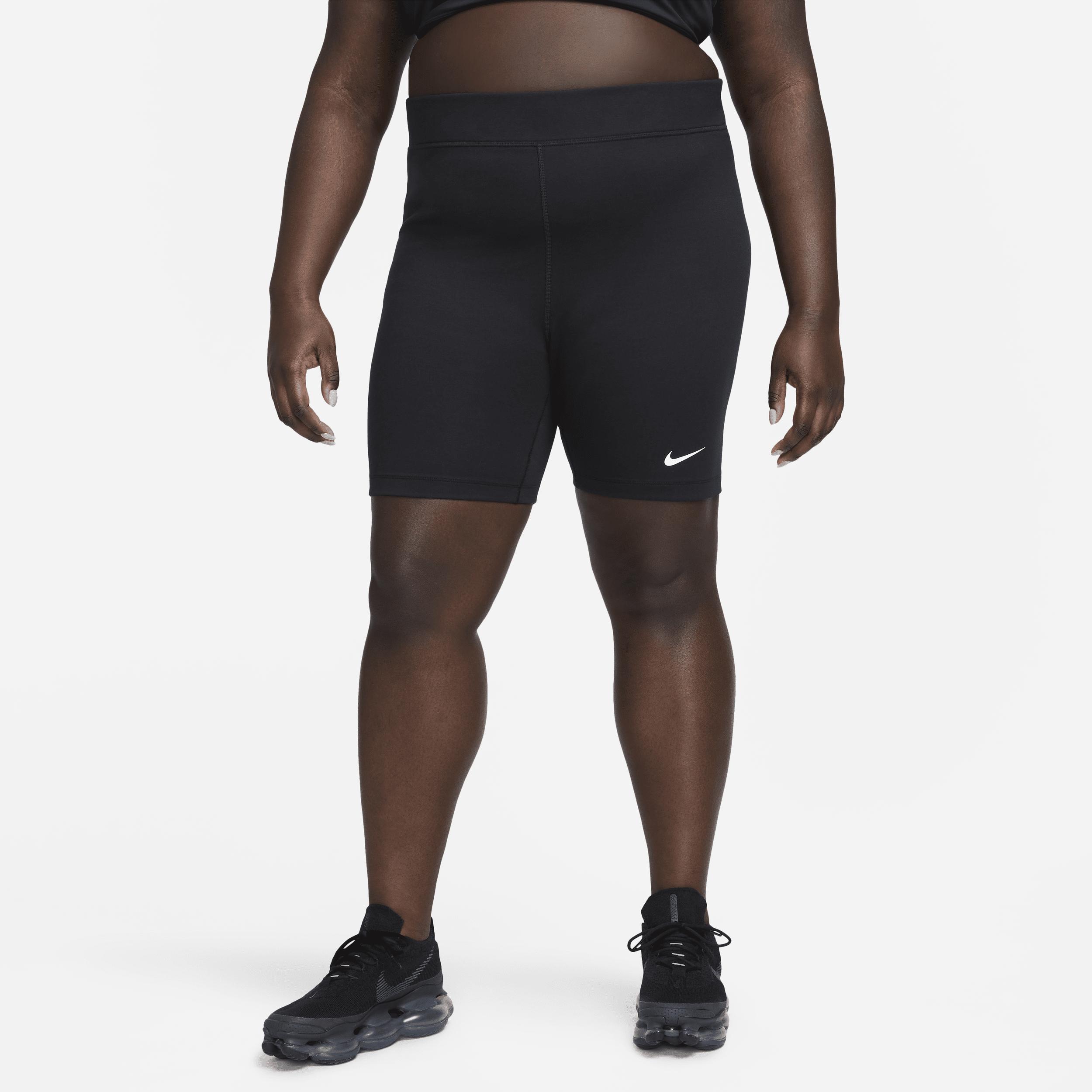 Plus Size Nike Biker Shorts, Womens Grey product image