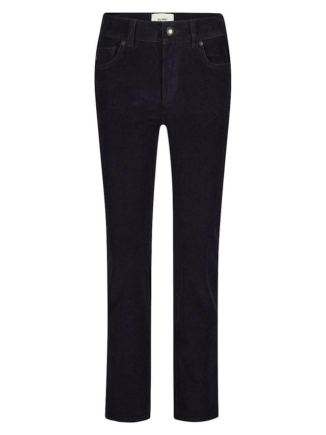 Womens Mara Straight Mid Rise Instasculpt Ankle Corduroy Jeans Product Image