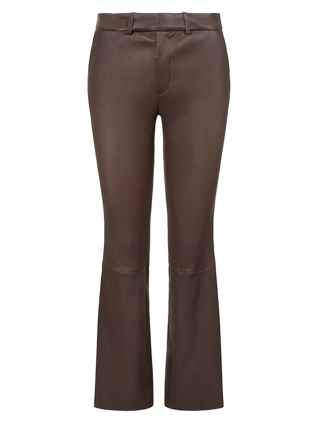 Womens Hanover Leather Slim-Cut Pants Product Image