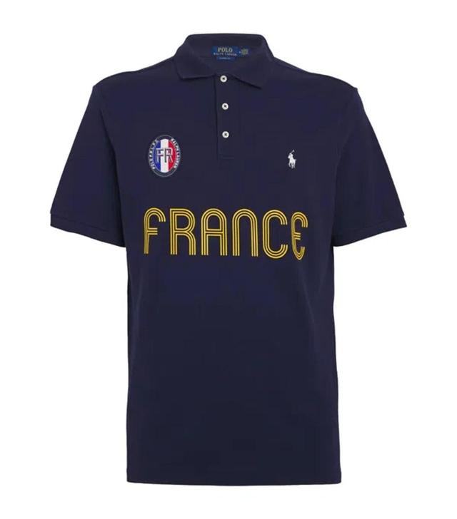 Cotton France Polo Shirt In Refined Navy Product Image