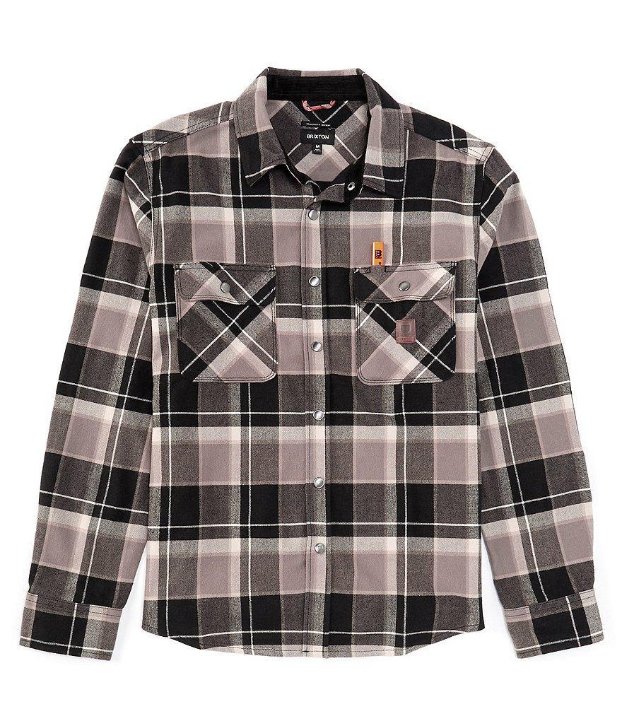 Brixton Bowery Long Sleeve Wide Plaid Flannel Shirt product image