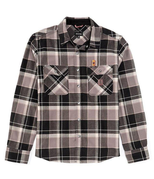 Brixton Bowery Long Sleeve Wide Plaid Flannel Shirt Product Image