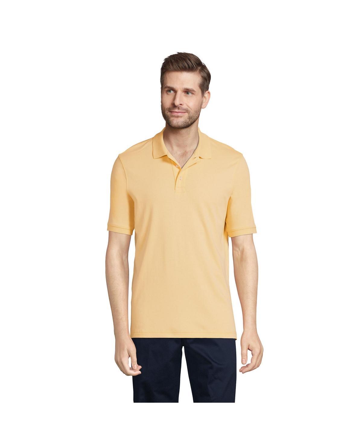 Men's Short Sleeve Interlock Polo Shirt - Lands' End Product Image