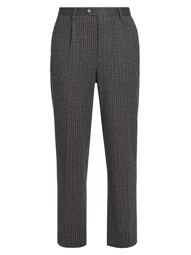 Mens Single Pleat Trousers Product Image