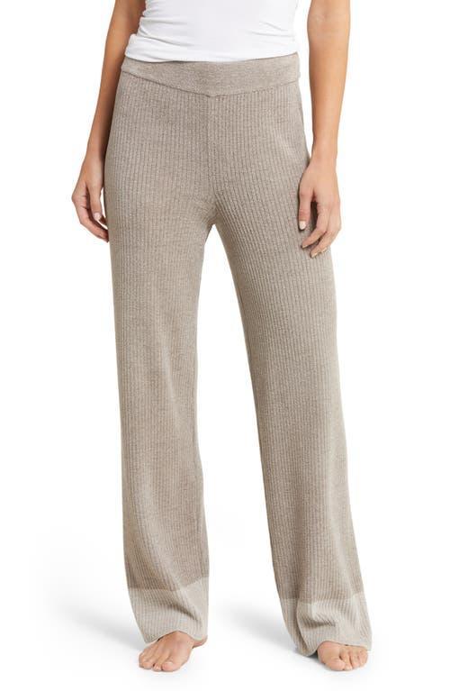 barefoot dreams CozyChic Ultra Lite Colorblock Ribbed Lounge Pants Product Image