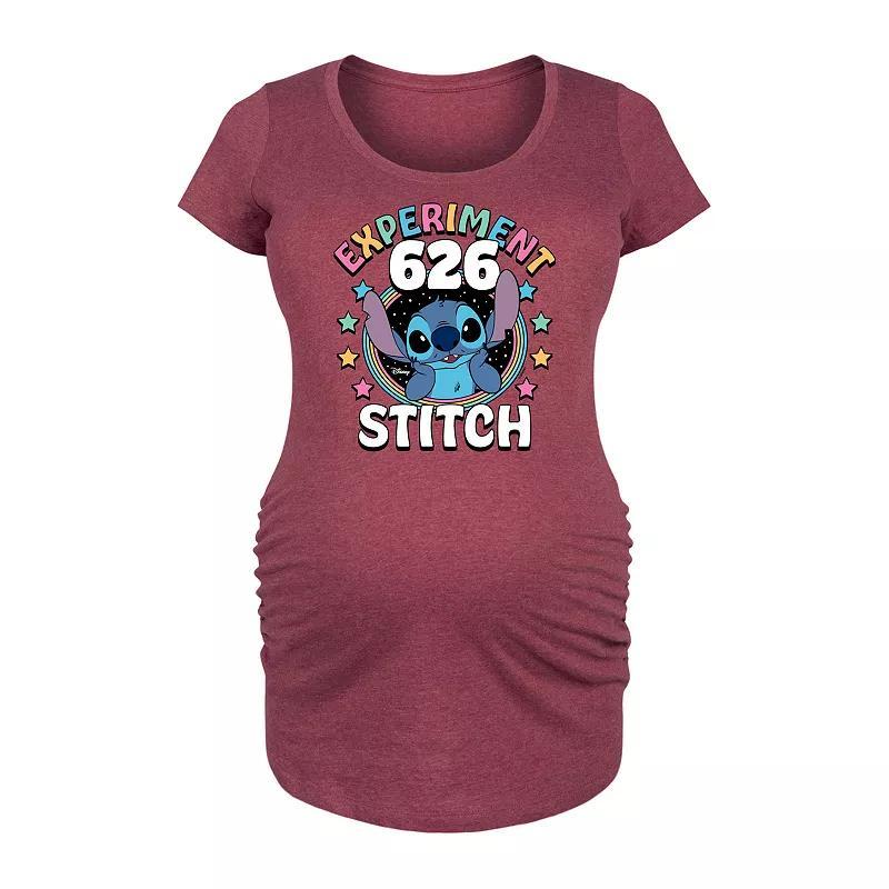 Disneys Lilo & Stitch Maternity Experiment 626 Graphic Tee, Womens Blue Product Image