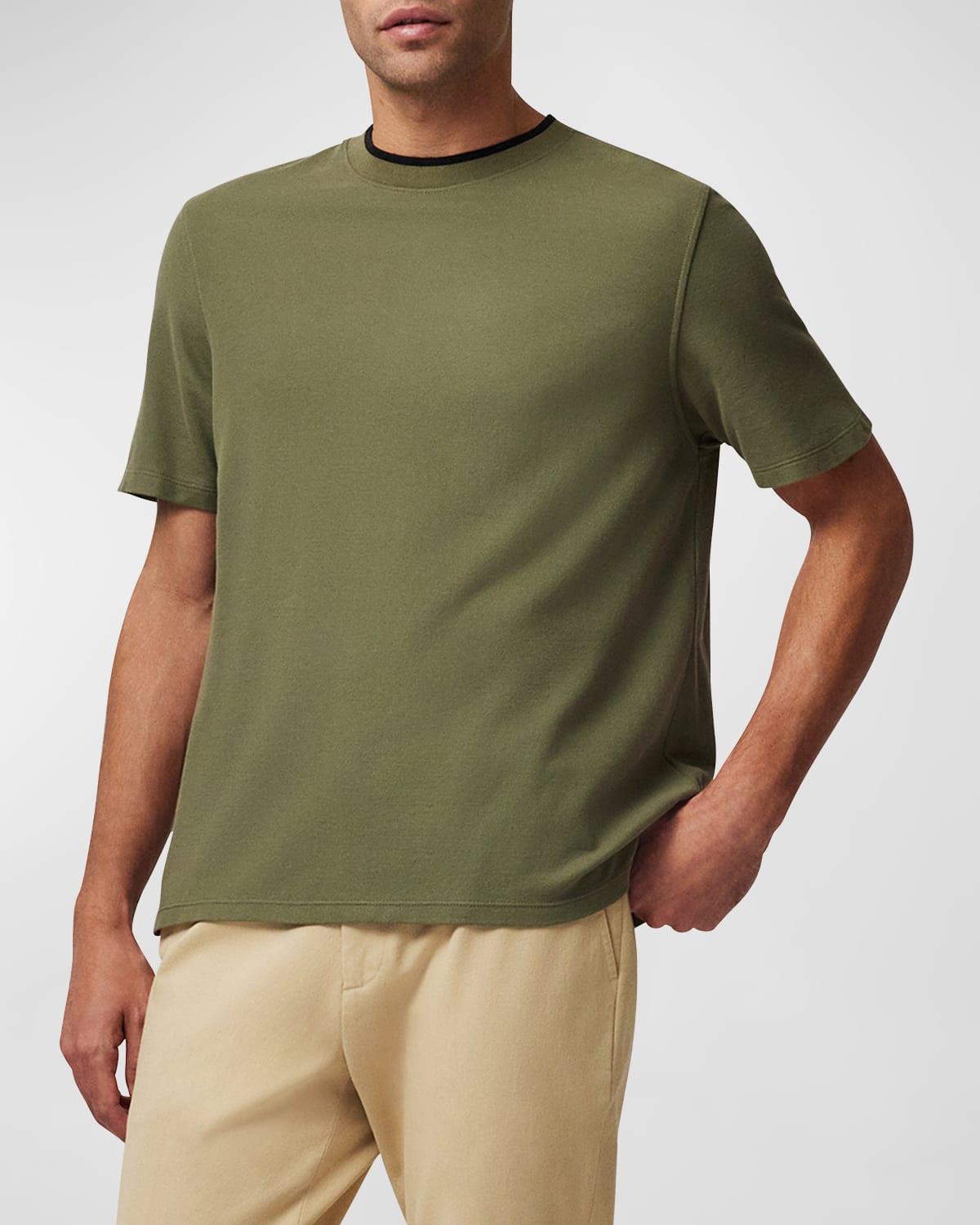 Mens Piqu Short-Sleeve T-Shirt Product Image