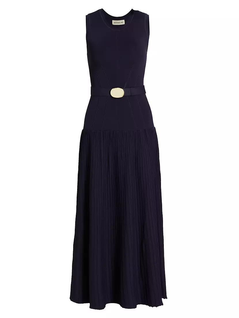 Madison Belted Knit Maxi Dress Product Image