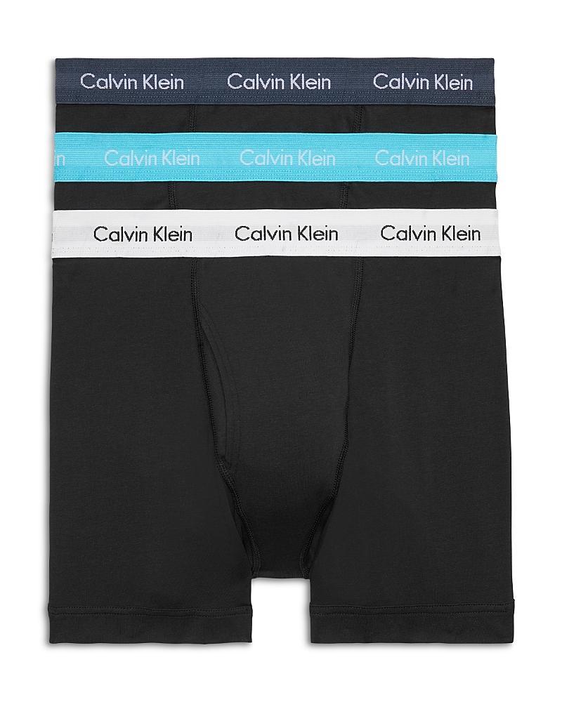 Calvin Klein Underwear Cotton Stretch 3-Pack Boxer Brief (Spellbound/White/Blue Atoll) Men's Underwear Product Image