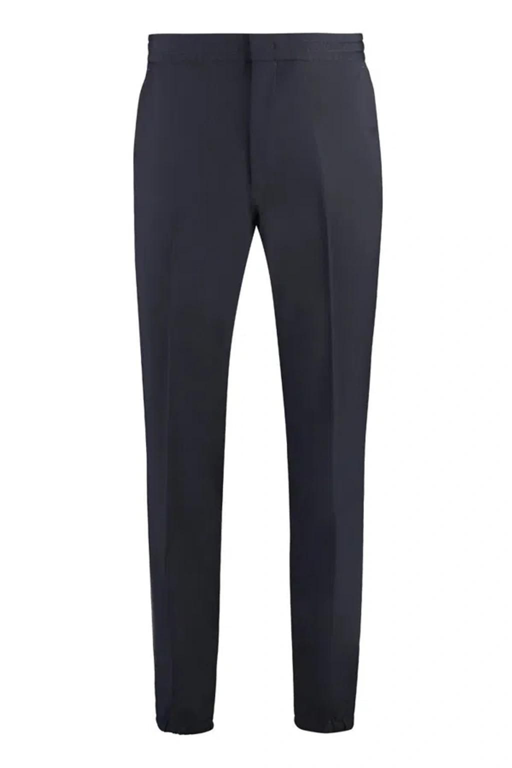 ZEGNA Wool Sweatpants In Blue Product Image