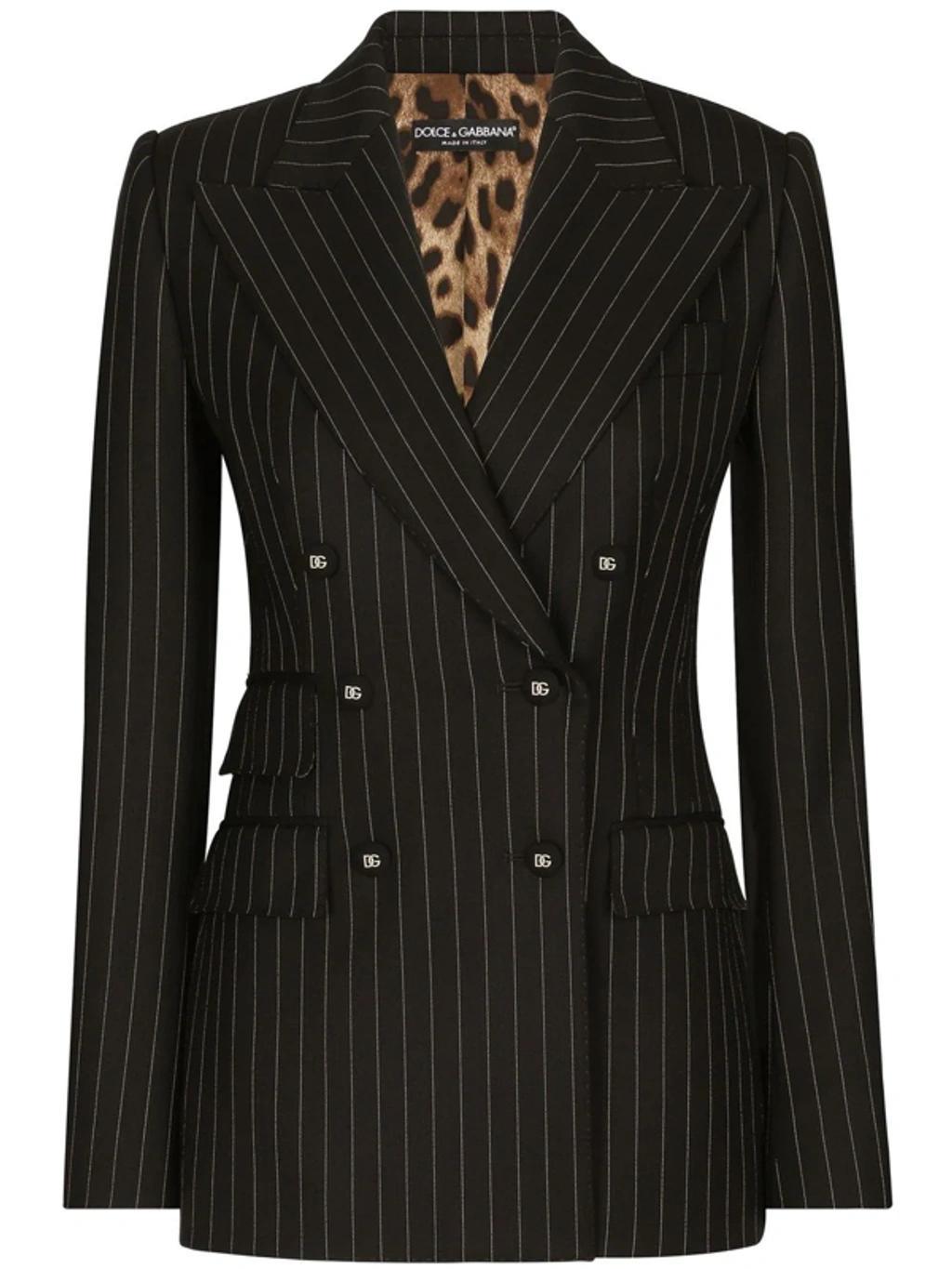 DOLCE & GABBANA Wool Tailored Jacket In Black Product Image