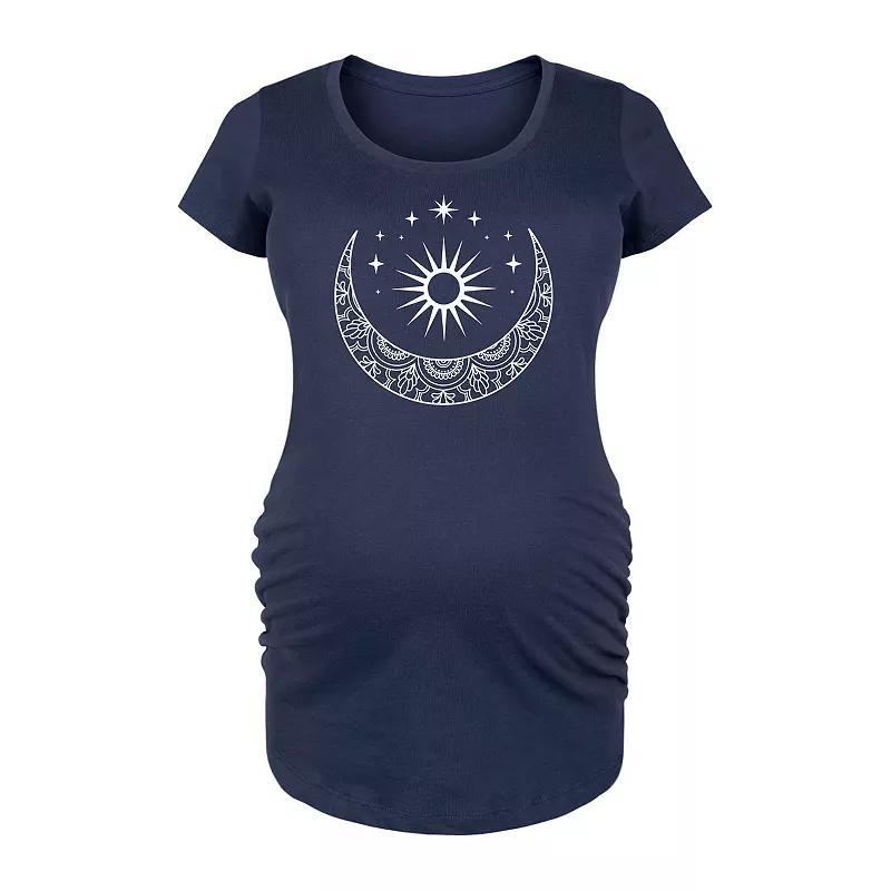 Maternity Sun Moon Rainbow Stars Graphic Tee, Womens Product Image