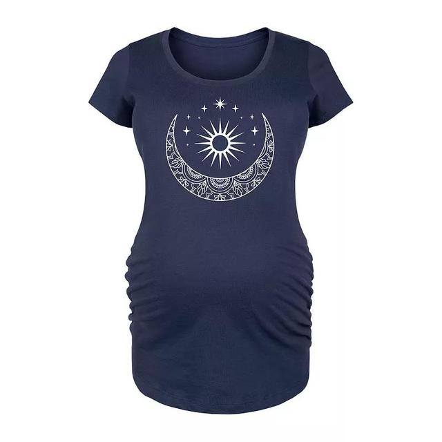 Maternity Sun Moon Rainbow Stars Graphic Tee, Womens Product Image