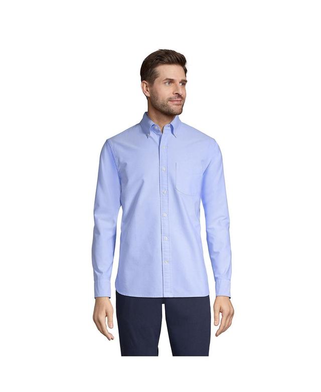 Mens Lands End Button-Down Sail Rigger Oxford Button-Down Shirt Product Image